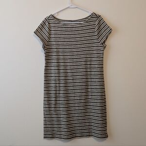 Ann Taylor LOFT Short Sleeve Striped Dress, Size L